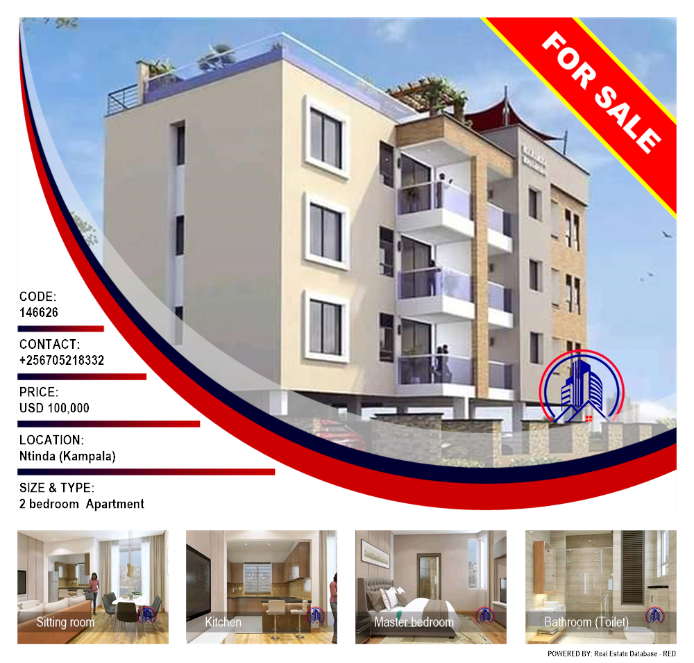 2 bedroom Apartment  for sale in Ntinda Kampala Uganda, code: 146626