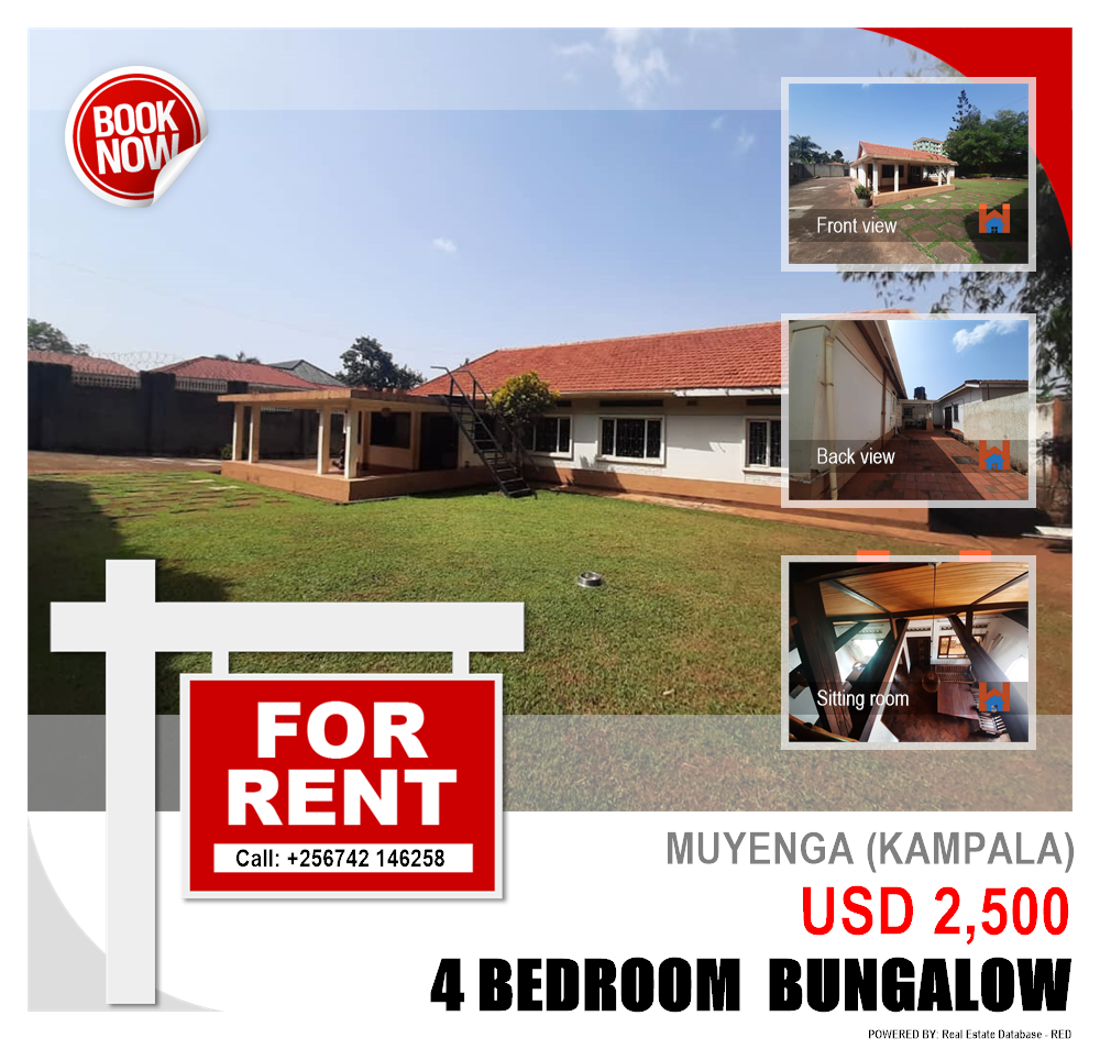4 bedroom Bungalow  for rent in Muyenga Kampala Uganda, code: 146644