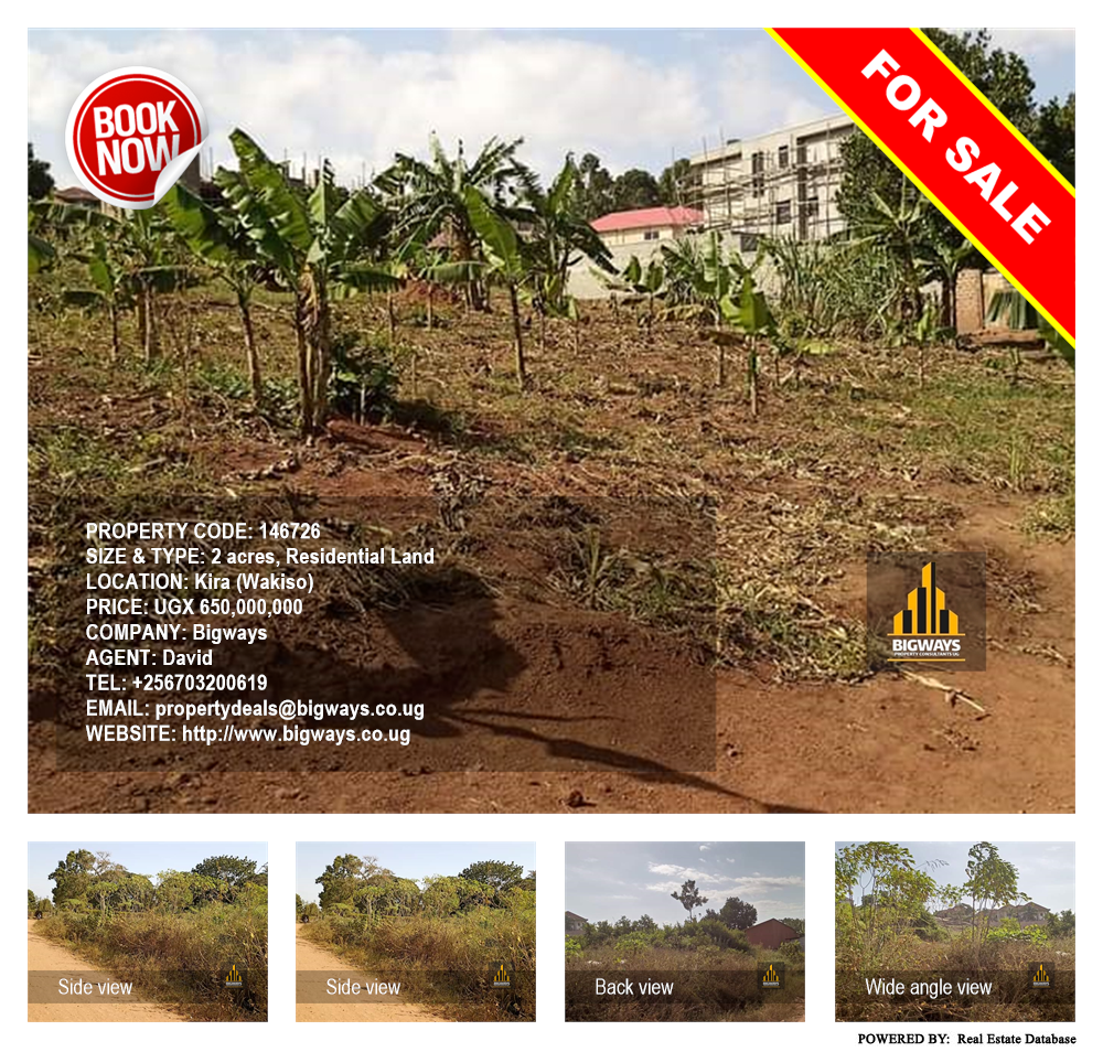 Residential Land  for sale in Kira Wakiso Uganda, code: 146726