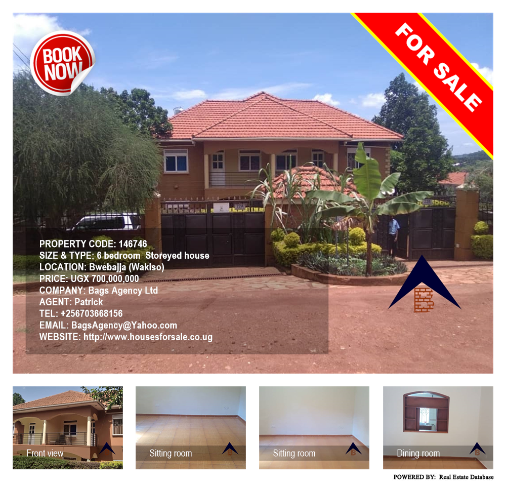 6 bedroom Storeyed house  for sale in Bwebajja Wakiso Uganda, code: 146746