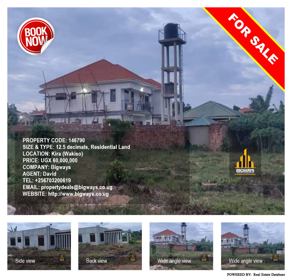 Residential Land  for sale in Kira Wakiso Uganda, code: 146790