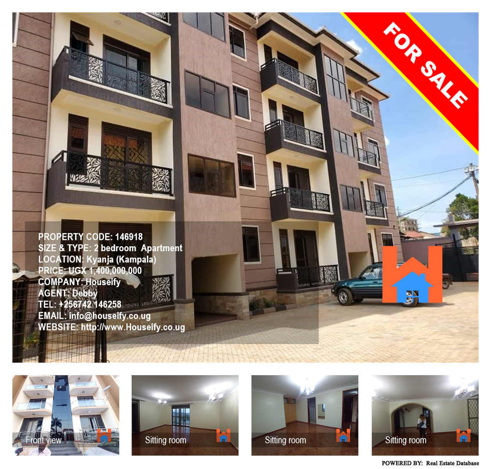 2 bedroom Apartment  for sale in Kyanja Kampala Uganda, code: 146918
