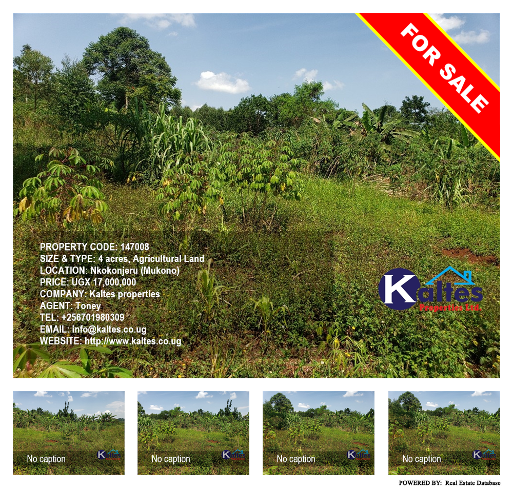 Agricultural Land  for sale in Nkokonjeru Mukono Uganda, code: 147008