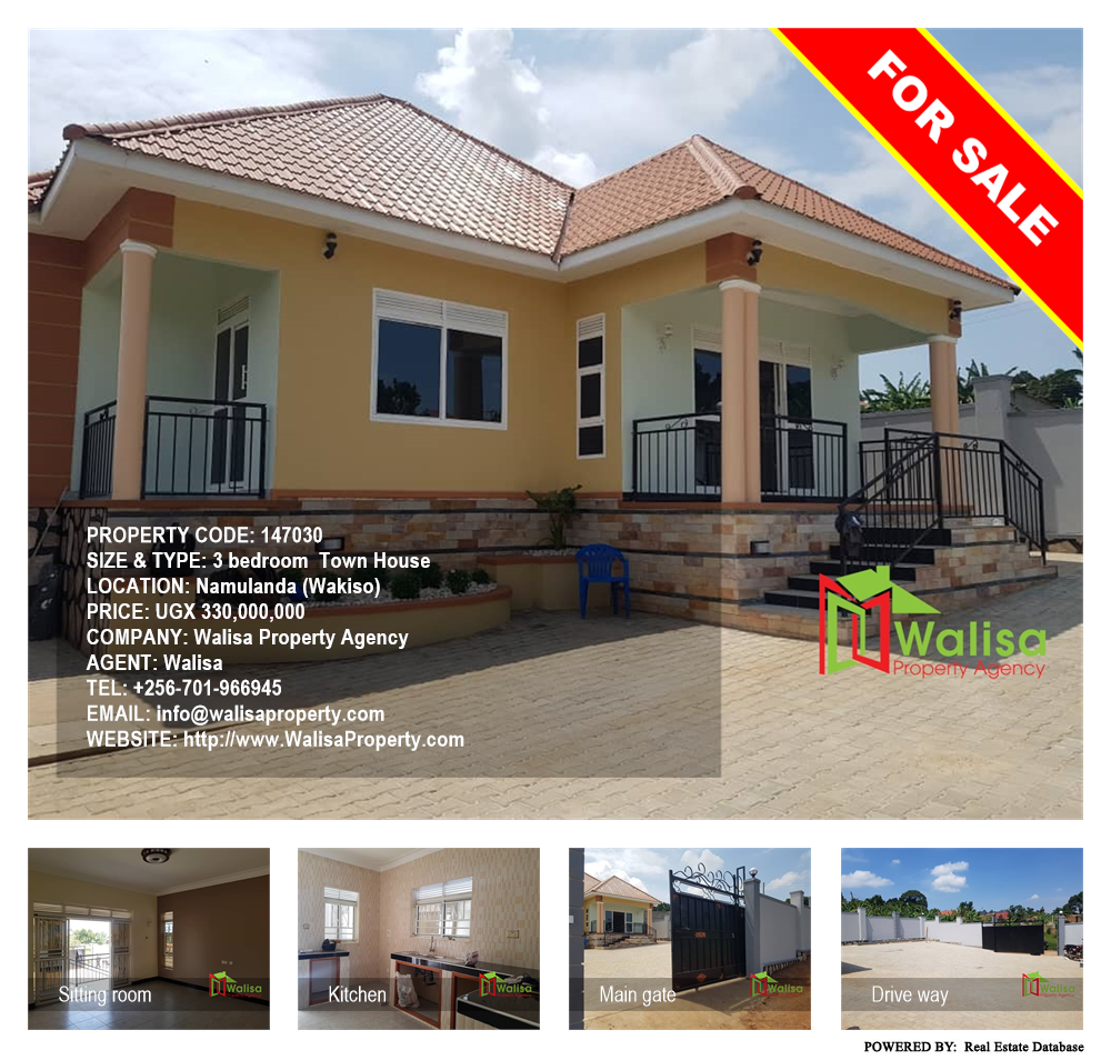 3 bedroom Town House  for sale in Namulanda Wakiso Uganda, code: 147030