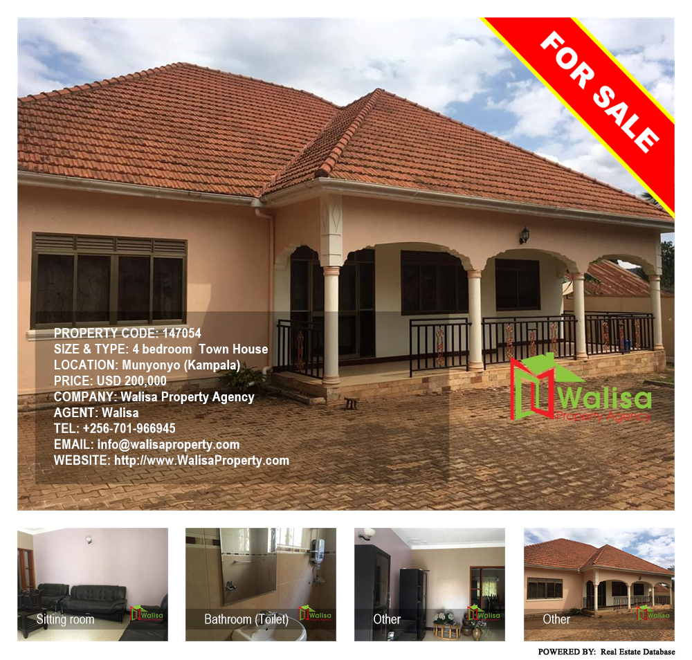 4 bedroom Town House  for sale in Munyonyo Kampala Uganda, code: 147054