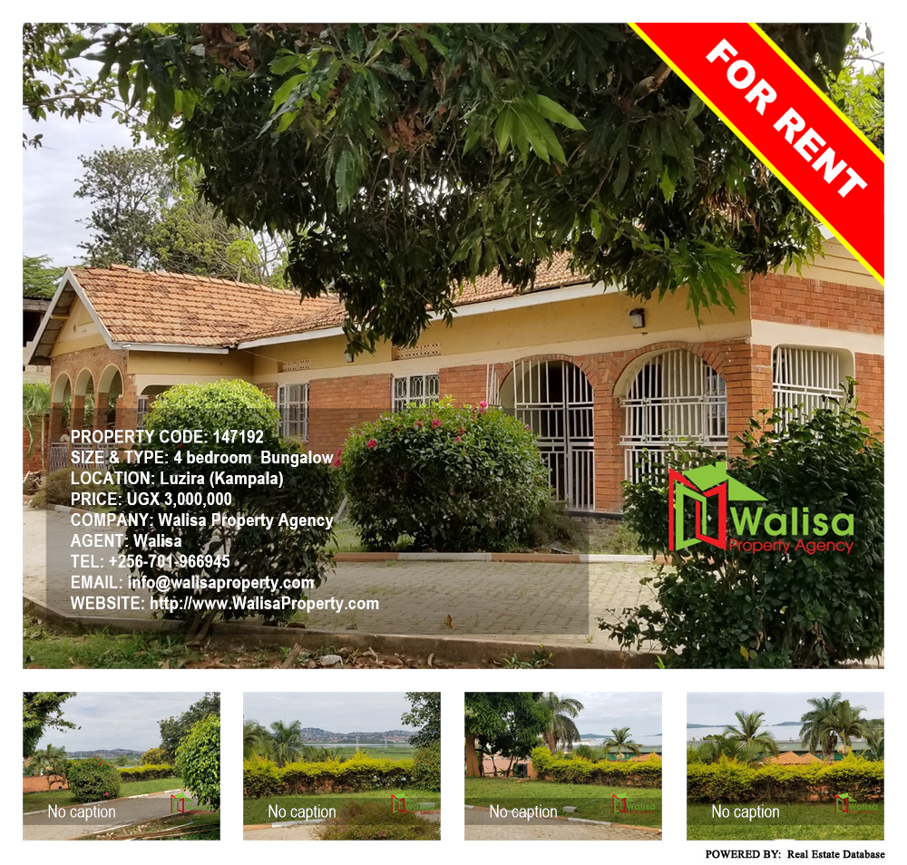 4 bedroom Bungalow  for rent in Luzira Kampala Uganda, code: 147192