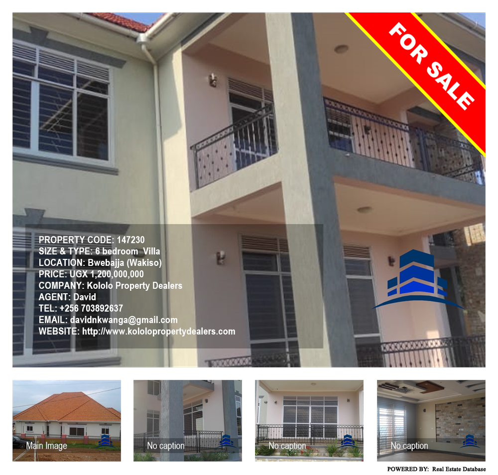 6 bedroom Villa  for sale in Bwebajja Wakiso Uganda, code: 147230