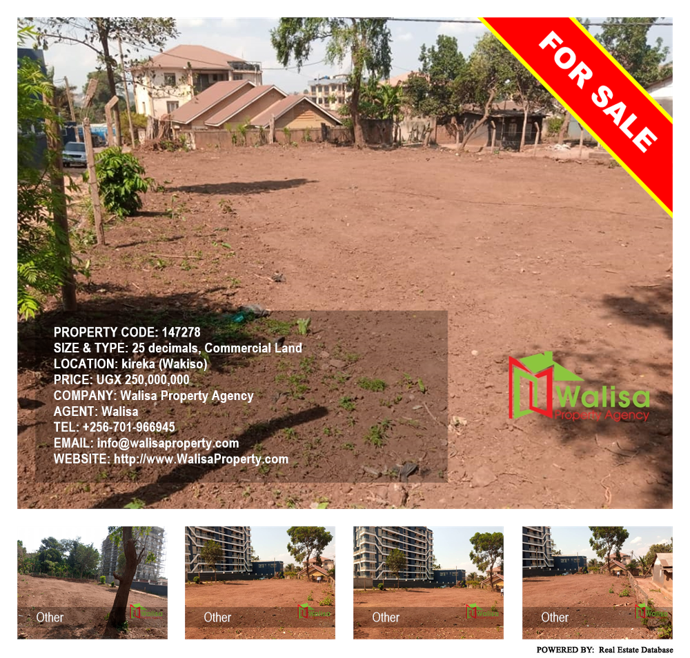 Commercial Land  for sale in Kireka Wakiso Uganda, code: 147278