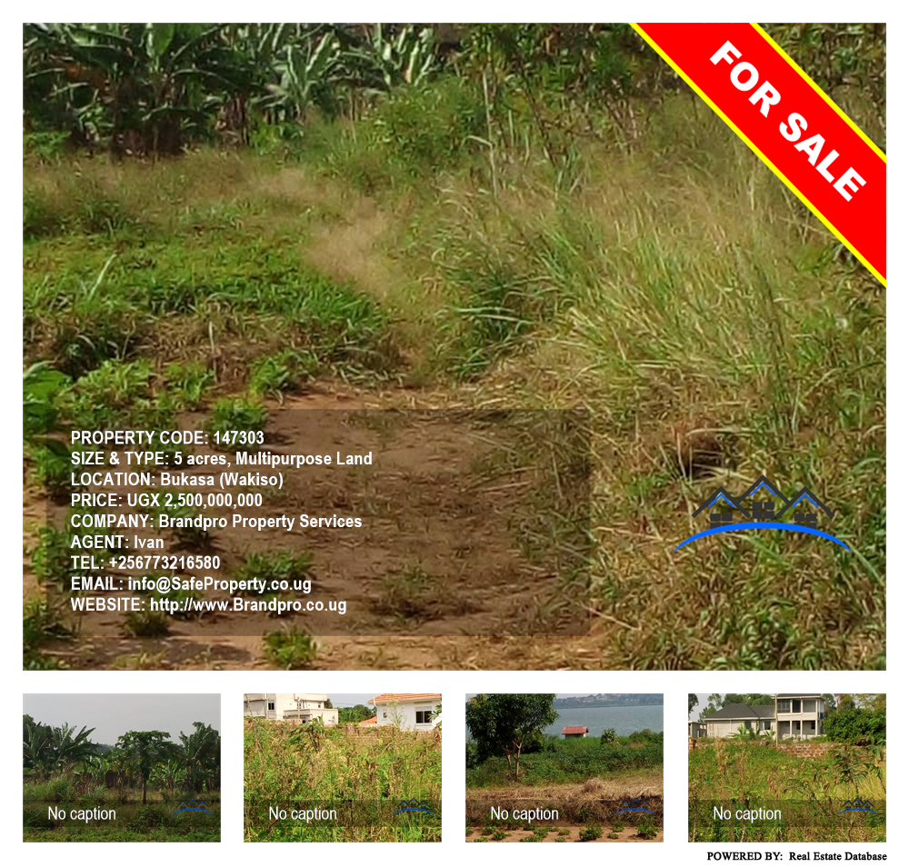 Multipurpose Land  for sale in Bukasa Wakiso Uganda, code: 147303