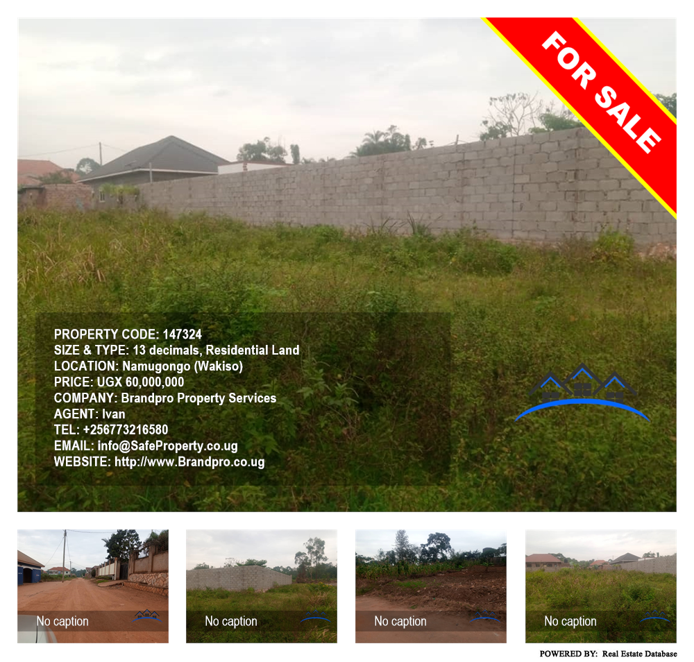 Residential Land  for sale in Namugongo Wakiso Uganda, code: 147324
