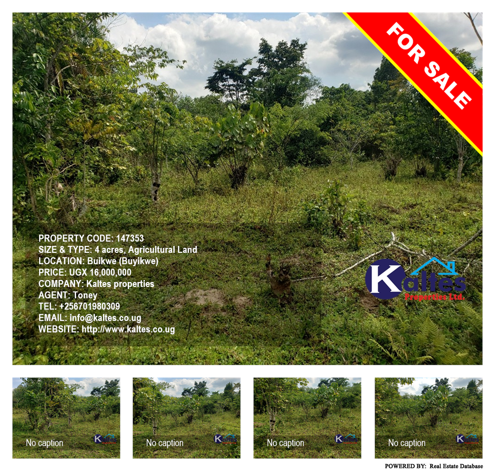 Agricultural Land  for sale in Buyikwe Buyikwe Uganda, code: 147353