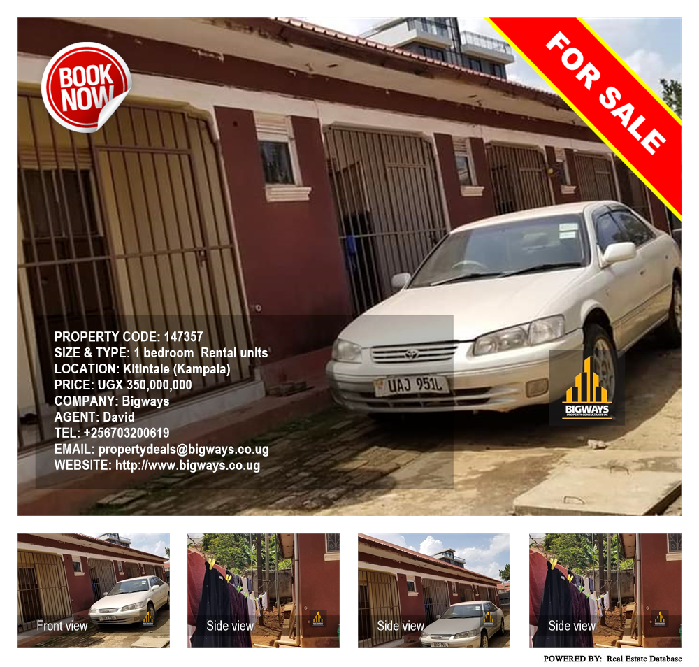 1 bedroom Rental units  for sale in Kitintale Kampala Uganda, code: 147357