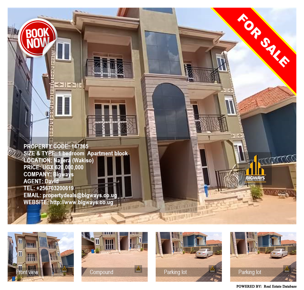 1 bedroom Apartment block  for sale in Najjera Wakiso Uganda, code: 147365