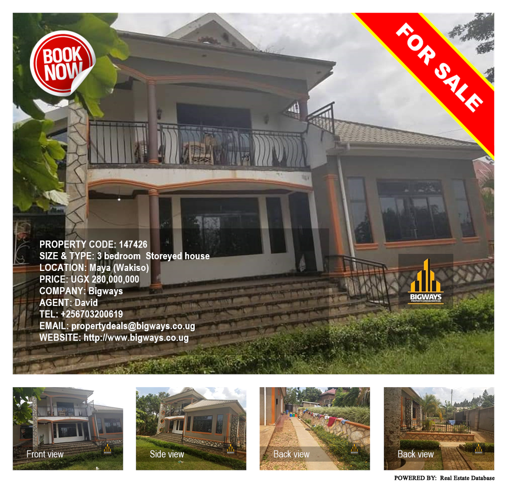 3 bedroom Storeyed house  for sale in Maya Wakiso Uganda, code: 147426