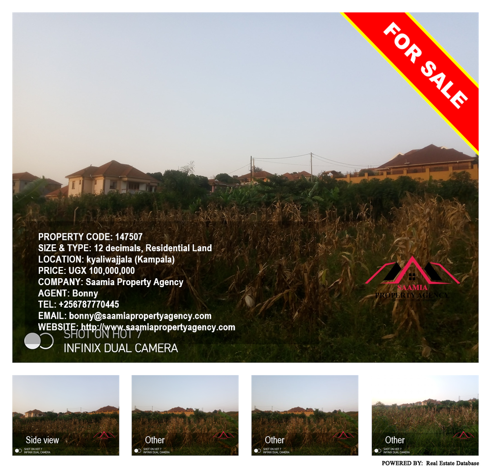 Residential Land  for sale in Kyaliwajjala Kampala Uganda, code: 147507