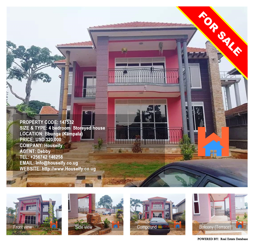 4 bedroom Storeyed house  for sale in Bbunga Kampala Uganda, code: 147532