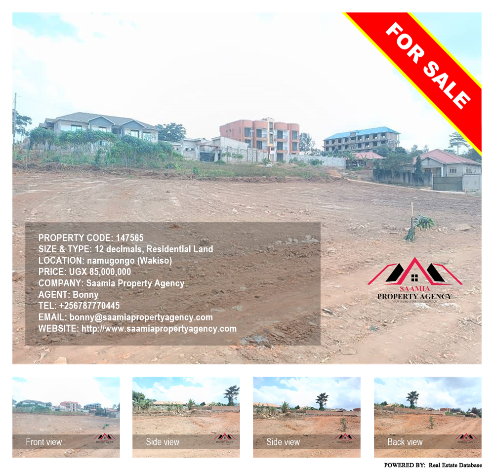 Residential Land  for sale in Namugongo Wakiso Uganda, code: 147565