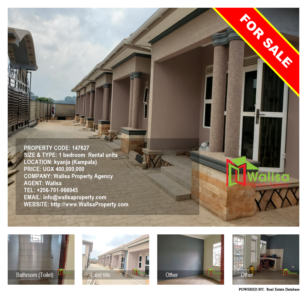 1 bedroom Rental units  for sale in Kyanja Kampala Uganda, code: 147627
