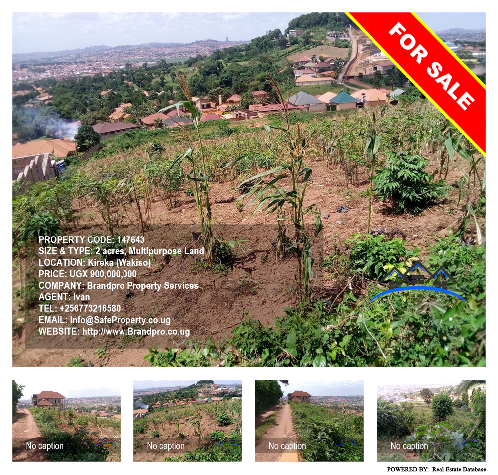 Multipurpose Land  for sale in Kireka Wakiso Uganda, code: 147643