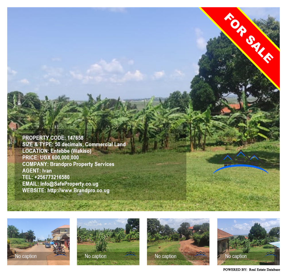 Commercial Land  for sale in Entebbe Wakiso Uganda, code: 147658