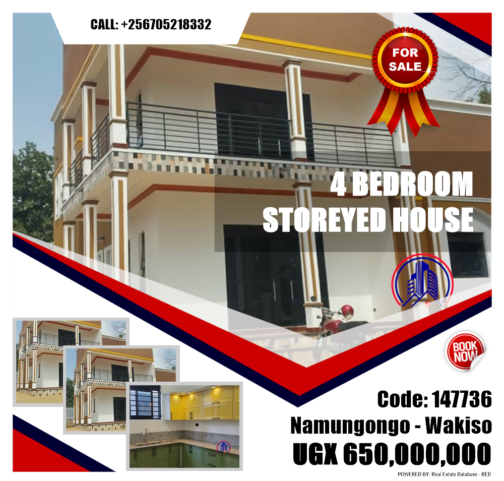 4 bedroom Storeyed house  for sale in Namugongo Wakiso Uganda, code: 147736