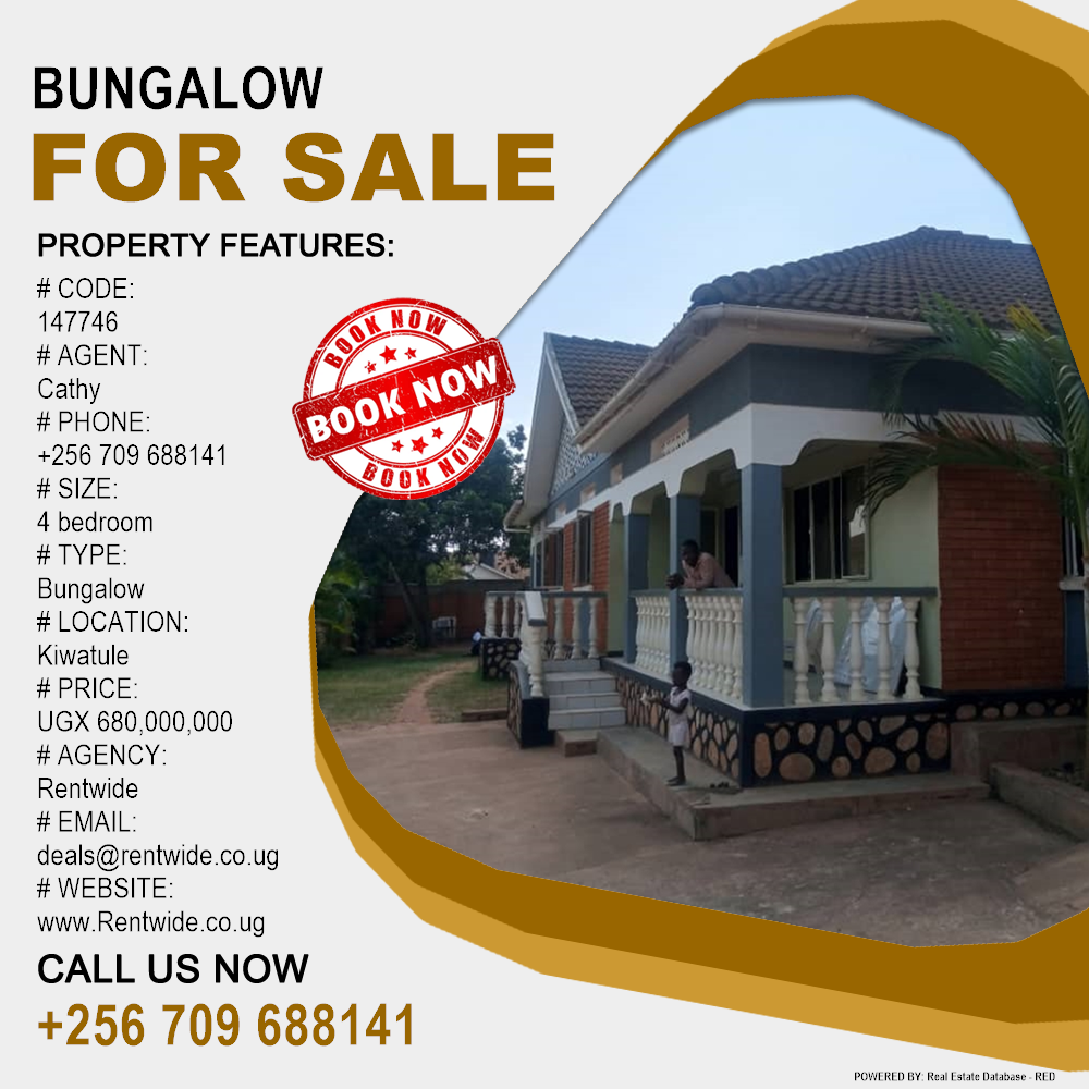 4 bedroom Bungalow  for sale in Kiwaatule Kampala Uganda, code: 147746