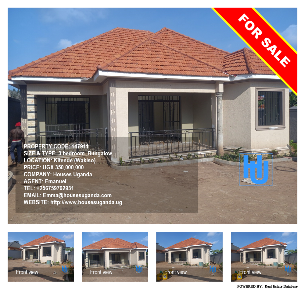 3 bedroom Bungalow  for sale in Kitende Wakiso Uganda, code: 147911