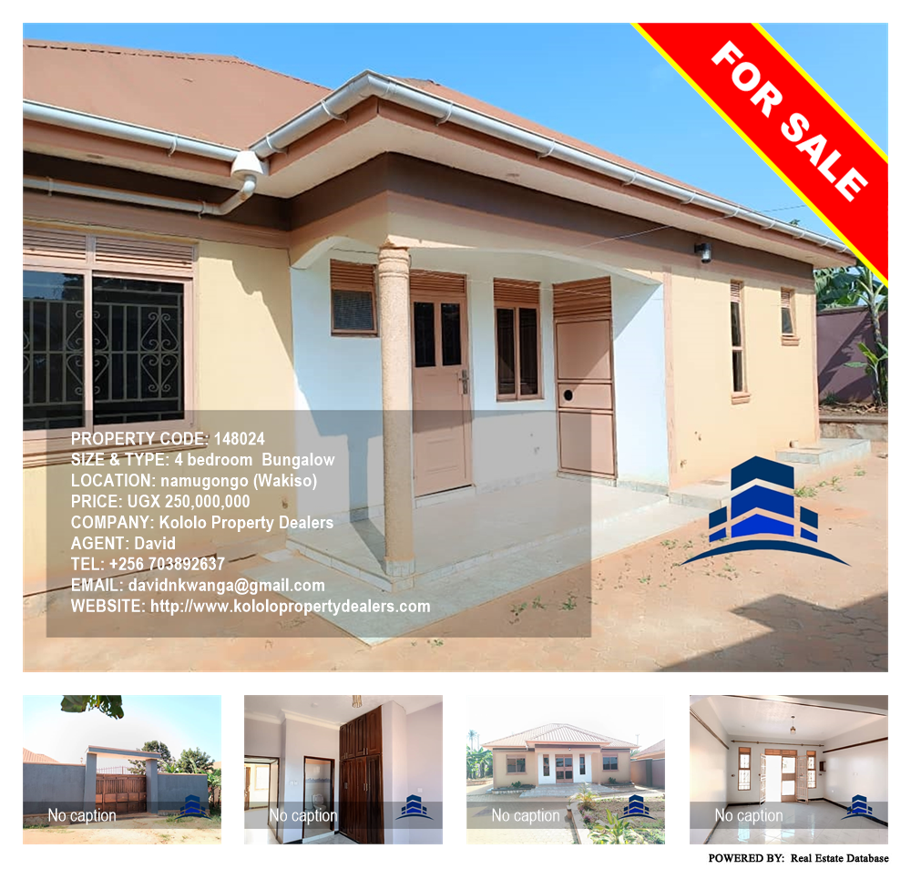 4 bedroom Bungalow  for sale in Namugongo Wakiso Uganda, code: 148024