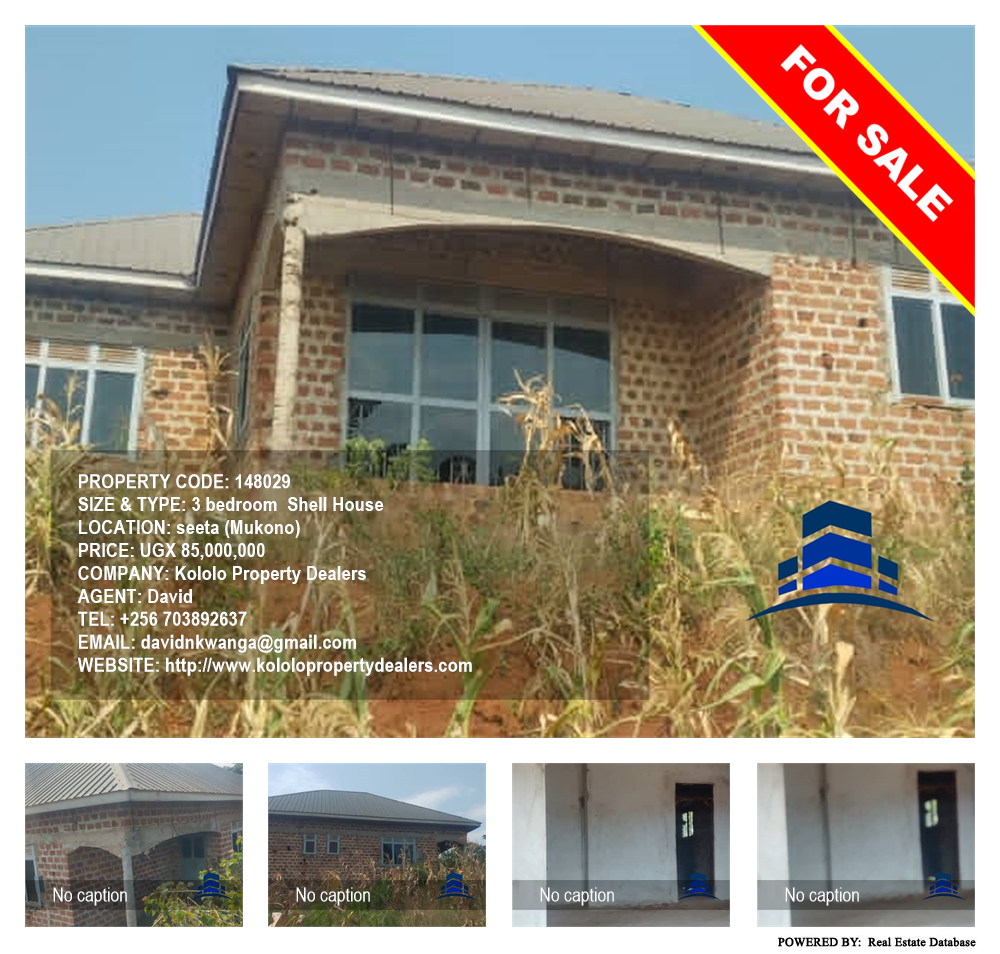 3 bedroom Shell House  for sale in Seeta Mukono Uganda, code: 148029