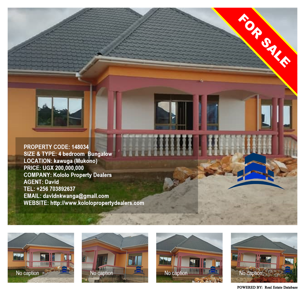 4 bedroom Bungalow  for sale in Kawuga Mukono Uganda, code: 148034