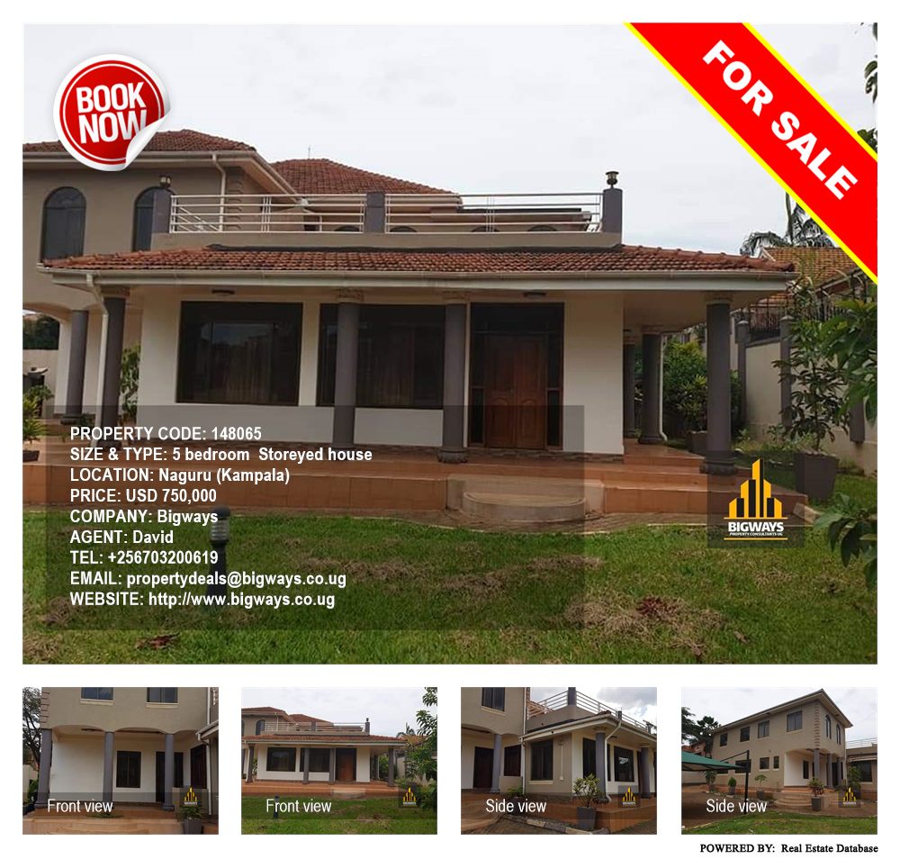 5 bedroom Storeyed house  for sale in Naguru Kampala Uganda, code: 148065