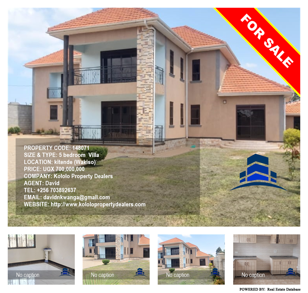 5 bedroom Villa  for sale in Kitende Wakiso Uganda, code: 148071