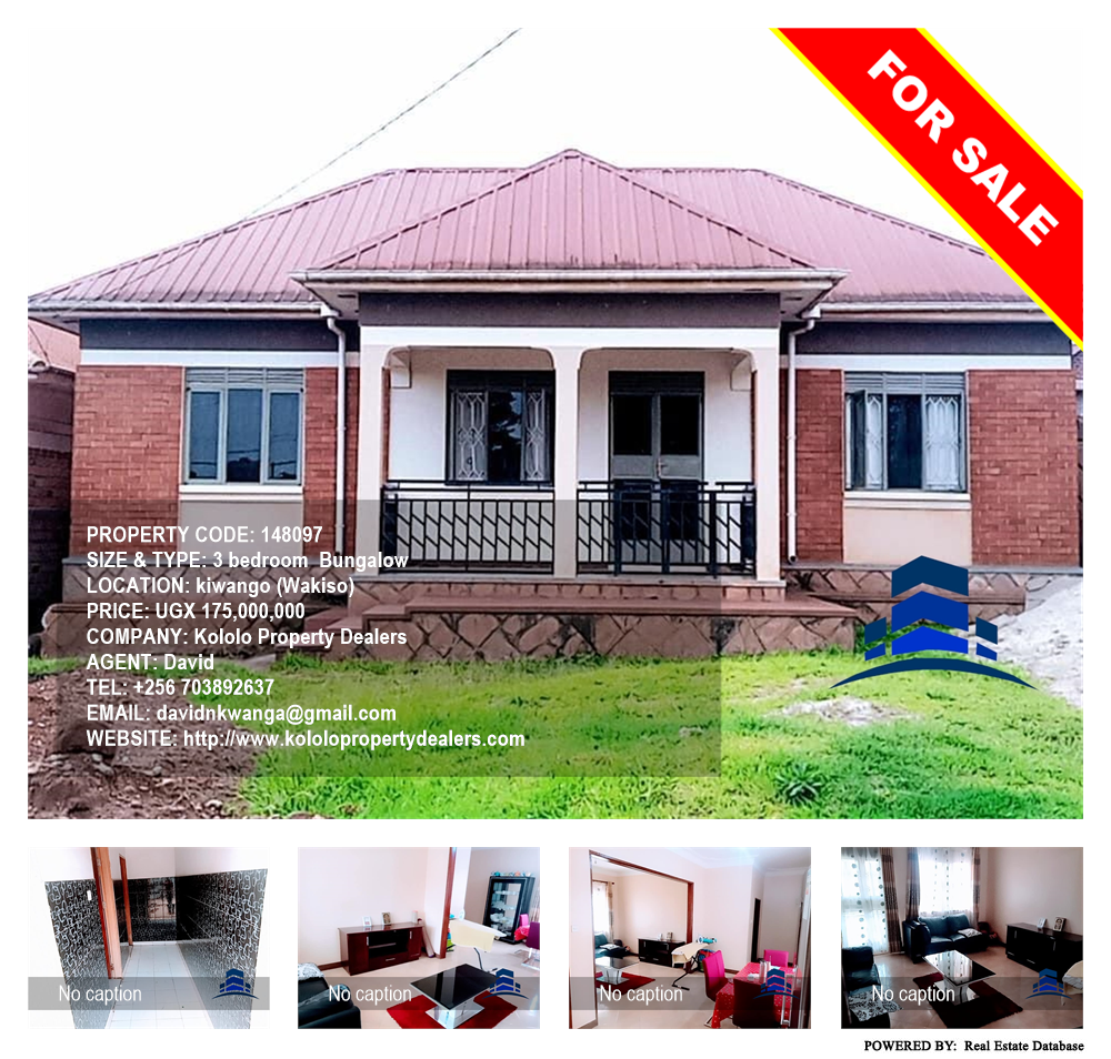 3 bedroom Bungalow  for sale in Kiwango Wakiso Uganda, code: 148097