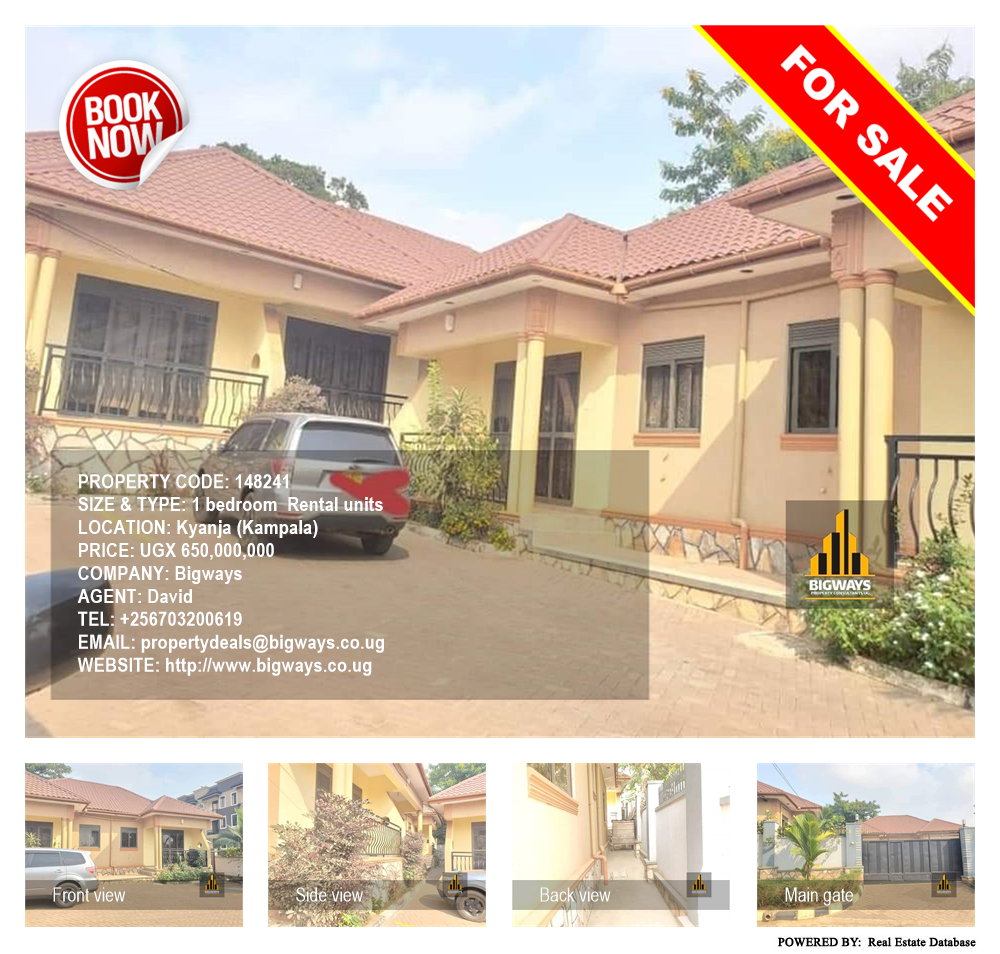 1 bedroom Rental units  for sale in Kyanja Kampala Uganda, code: 148241