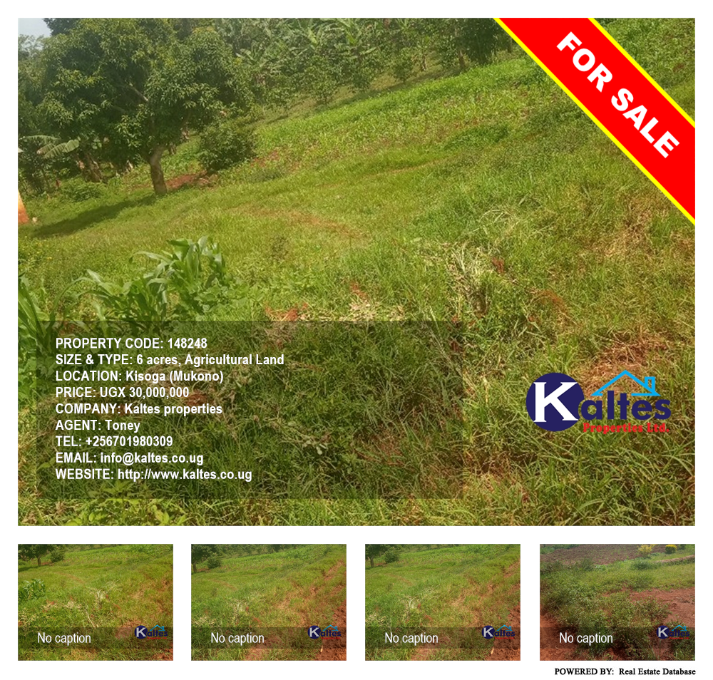 Agricultural Land  for sale in Kisoga Mukono Uganda, code: 148248