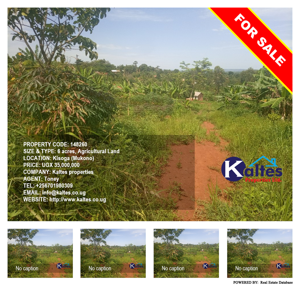 Agricultural Land  for sale in Kisoga Mukono Uganda, code: 148260