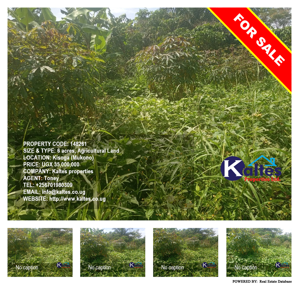Agricultural Land  for sale in Kisoga Mukono Uganda, code: 148261