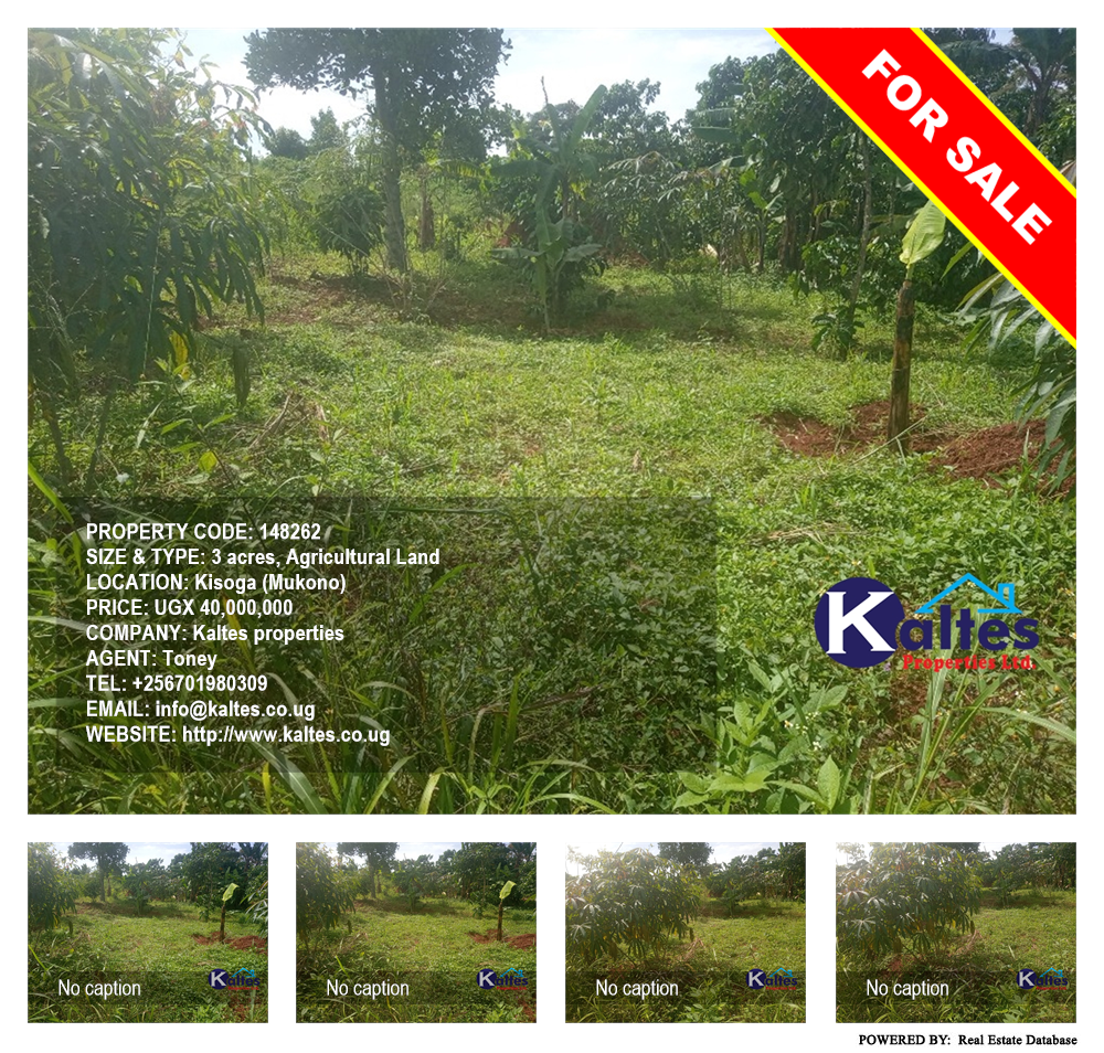 Agricultural Land  for sale in Kisoga Mukono Uganda, code: 148262