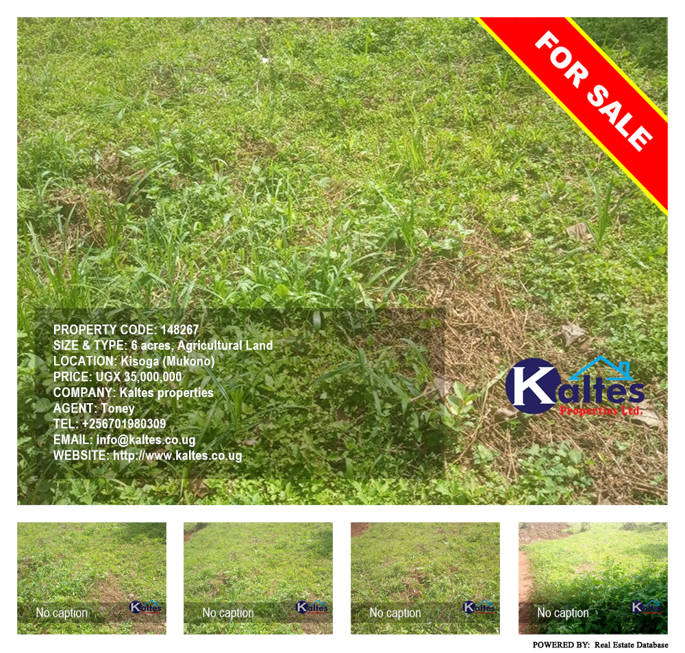 Agricultural Land  for sale in Kisoga Mukono Uganda, code: 148267