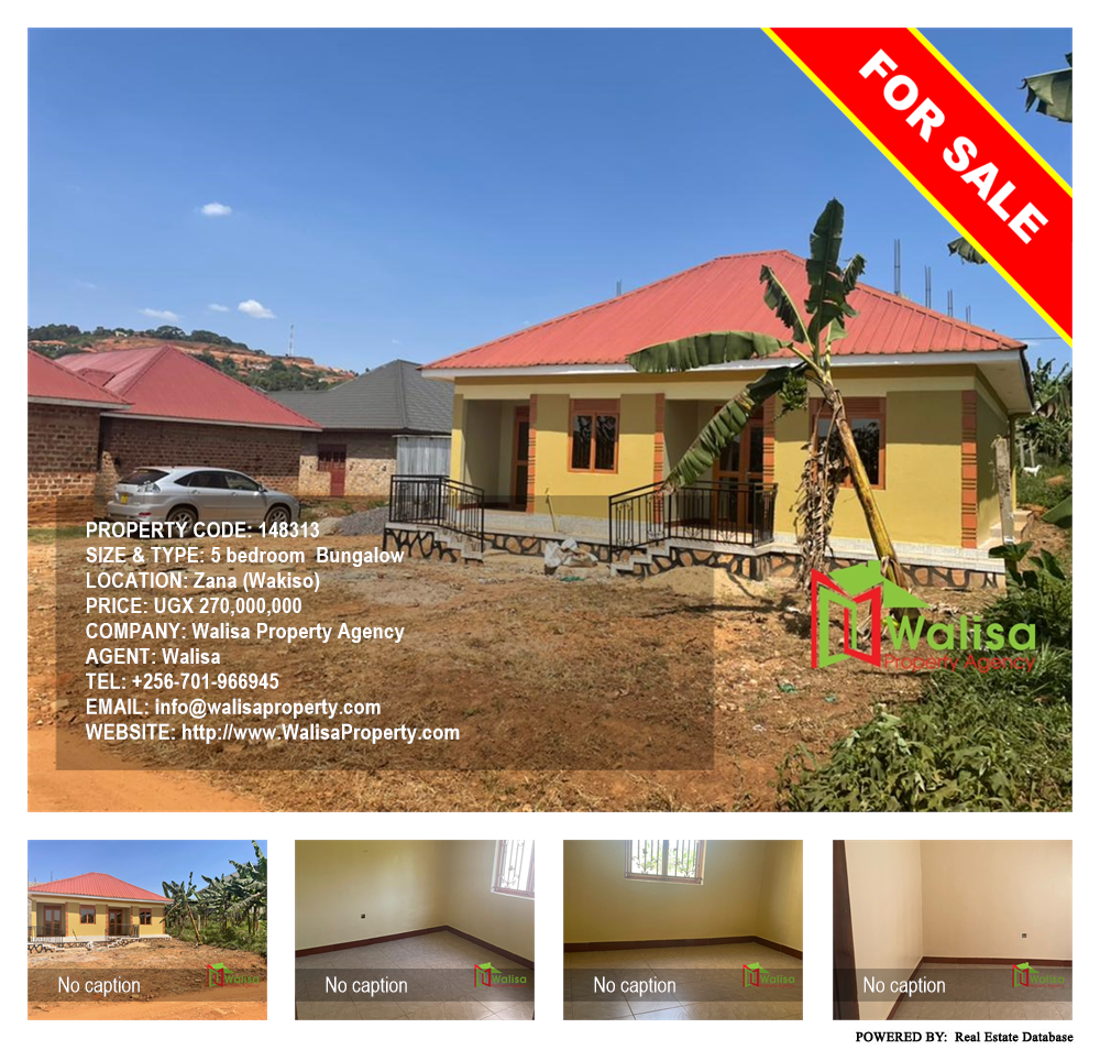5 bedroom Bungalow  for sale in Zana Wakiso Uganda, code: 148313