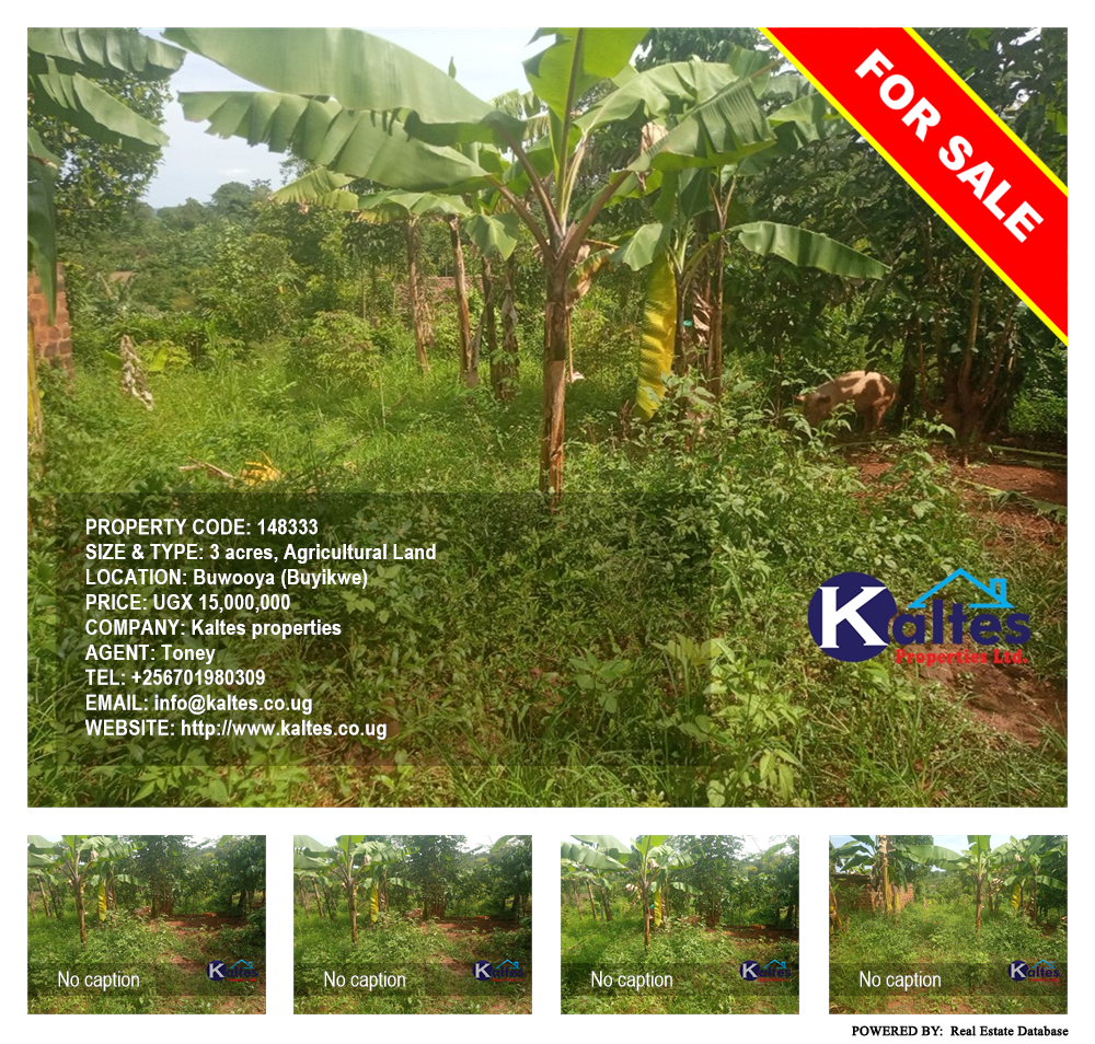 Agricultural Land  for sale in Buwooya Buyikwe Uganda, code: 148333