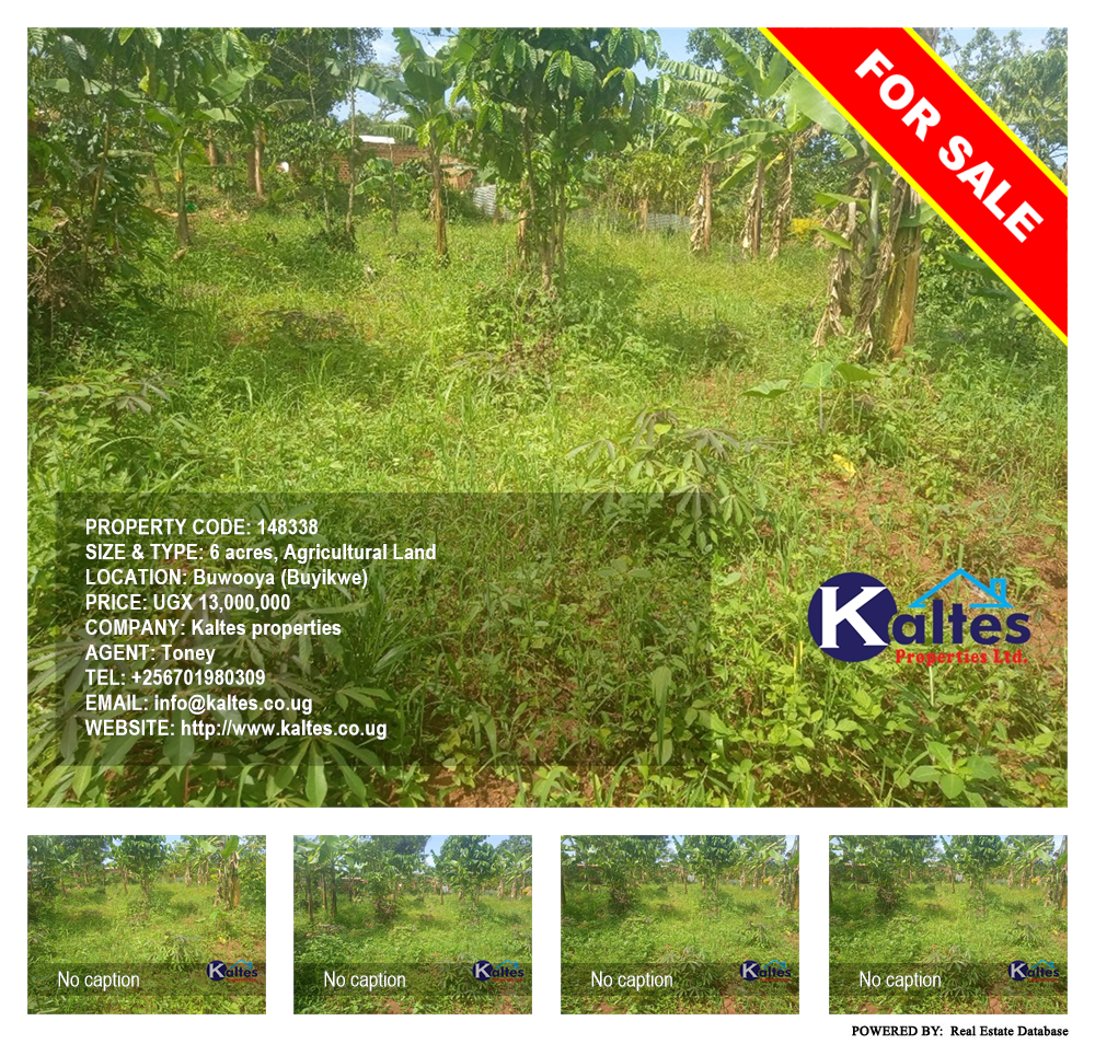 Agricultural Land  for sale in Buwooya Buyikwe Uganda, code: 148338