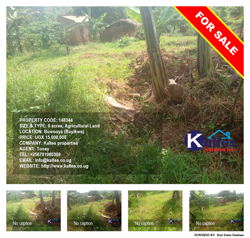 Agricultural Land  for sale in Buwooya Buyikwe Uganda, code: 148344