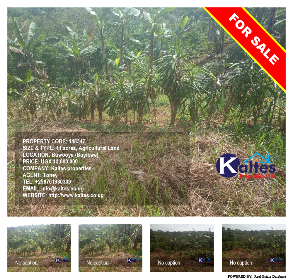 Agricultural Land  for sale in Buwooya Buyikwe Uganda, code: 148347