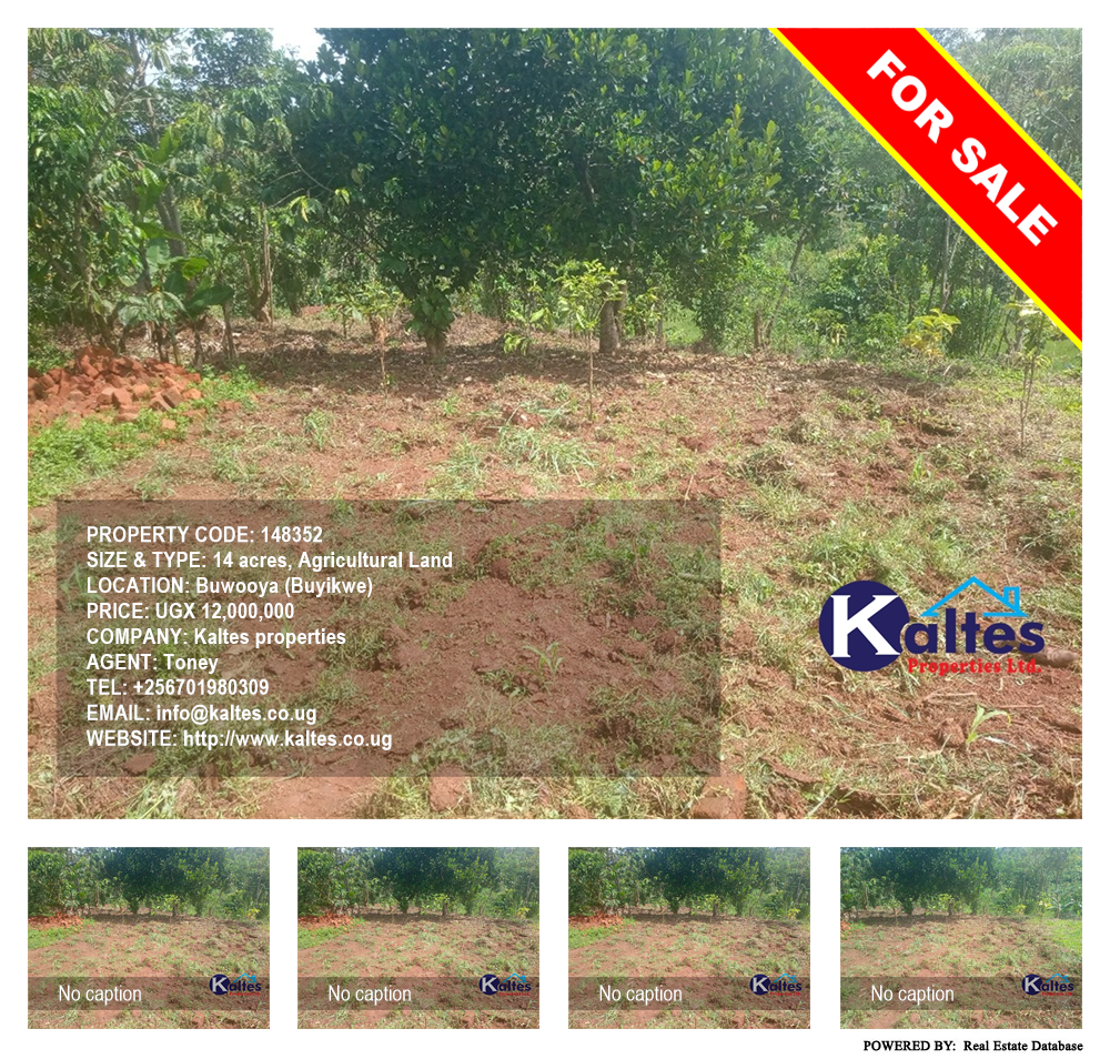 Agricultural Land  for sale in Buwooya Buyikwe Uganda, code: 148352