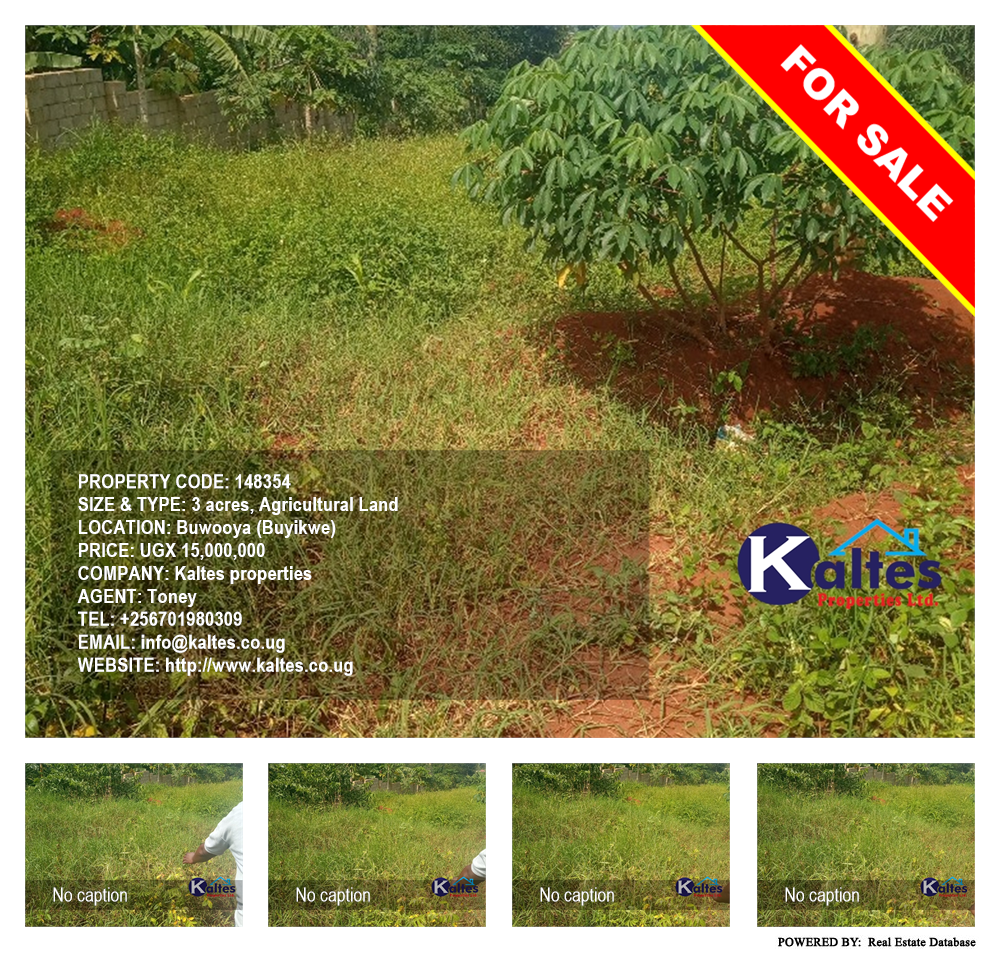 Agricultural Land  for sale in Buwooya Buyikwe Uganda, code: 148354