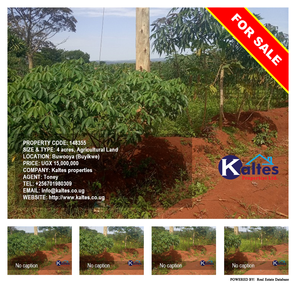 Agricultural Land  for sale in Buwooya Buyikwe Uganda, code: 148355