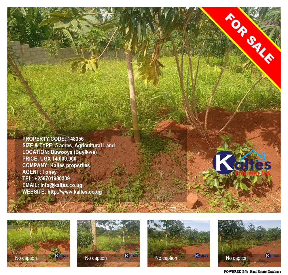 Agricultural Land  for sale in Buwooya Buyikwe Uganda, code: 148356