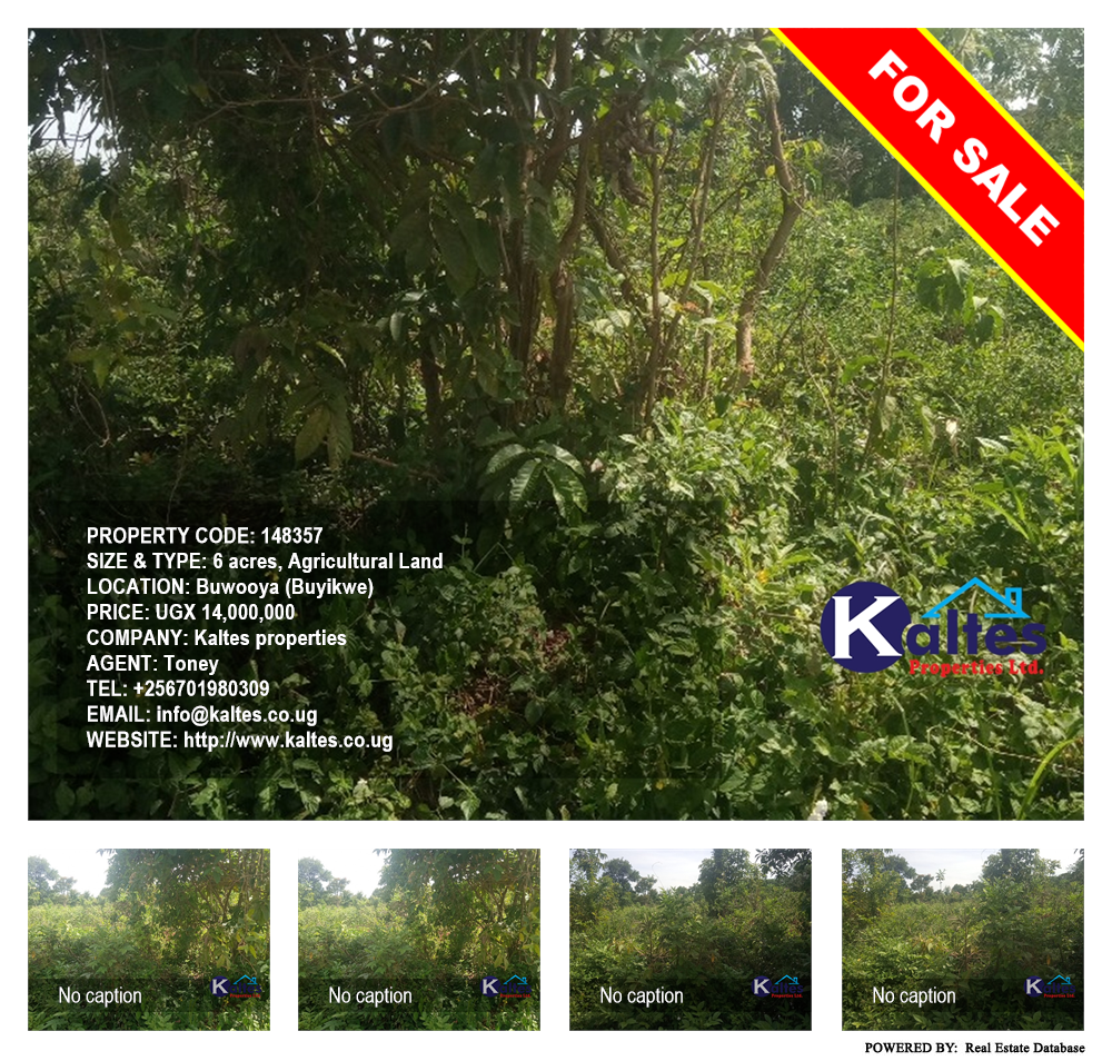 Agricultural Land  for sale in Buwooya Buyikwe Uganda, code: 148357