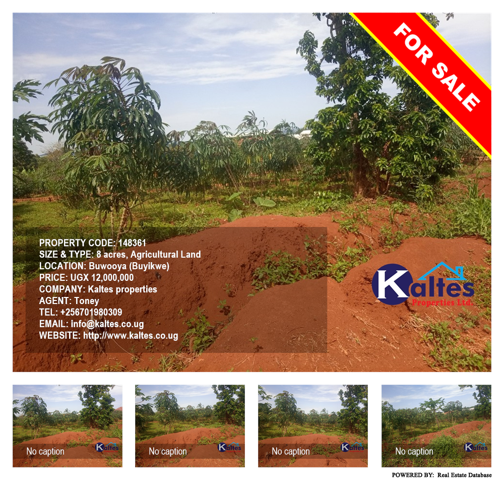 Agricultural Land  for sale in Buwooya Buyikwe Uganda, code: 148361